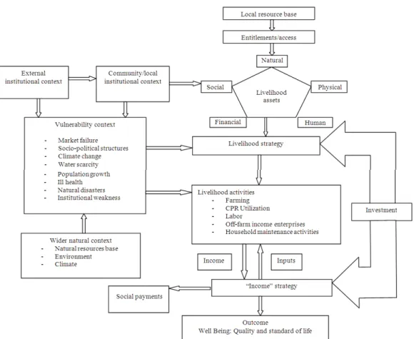 Fig. 3: A model of livelihoods dynamics Source: Adapted from FAO 