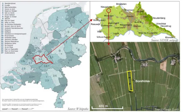 Fig. 1. Location of the research site in The Netherlands within the HDRS control area.