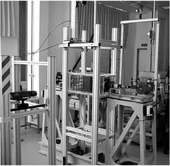 Fig. 2. The test section of the oscillating grids turbulence generator.