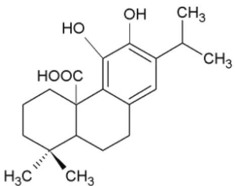 Figure 1. Molecular structure of carnosic acid.