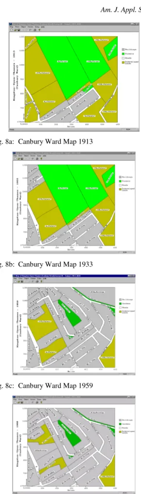Fig. 8a:  Canbury Ward Map 1913 