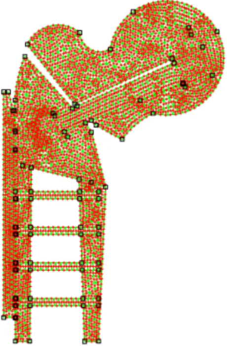 Figure 3. Discretization of the resulted pattern  