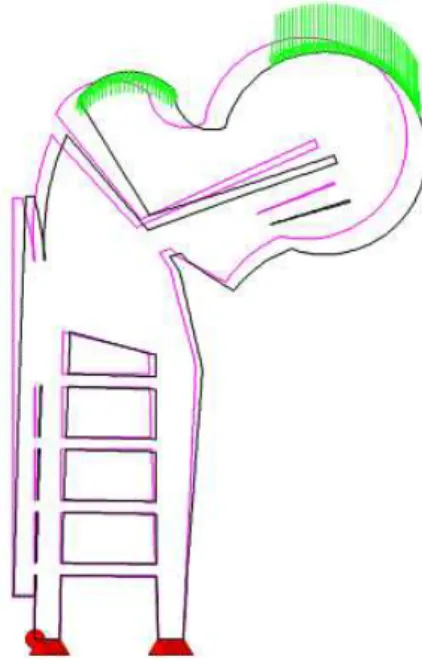 Figure 7. Image of the pattern before and after loading 