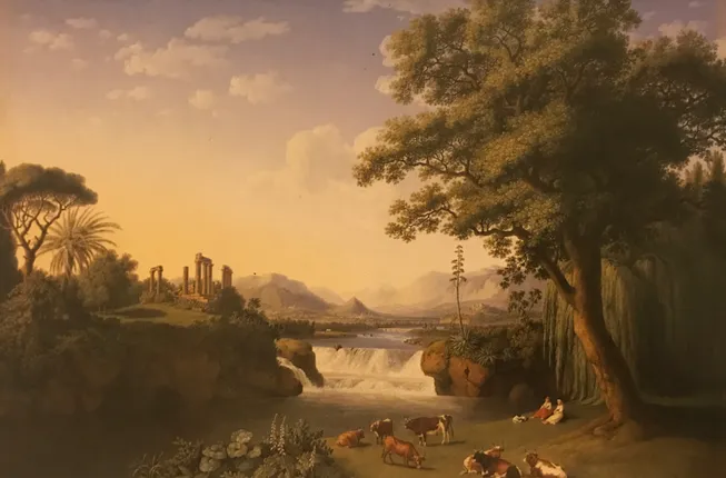 Figura 1:Philipp Hackert – Ideale Landschaft, 1794. 