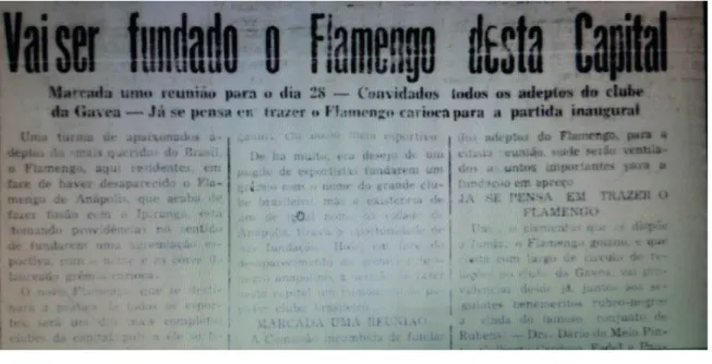 Figura 1: Jornal Folha de Goiaz, dia 20/03/53 (IHGG) Fonte:  Arquivo Estadual de Goiás.