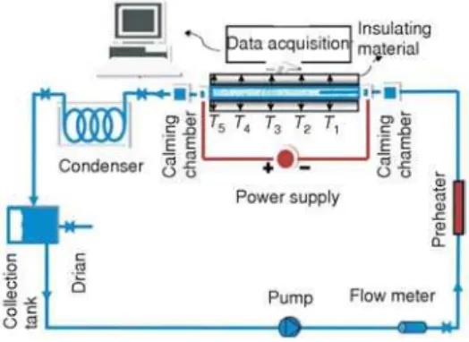 Figure 1 schematically shows the experimental set-up to measure the convective heat transfer coefficient