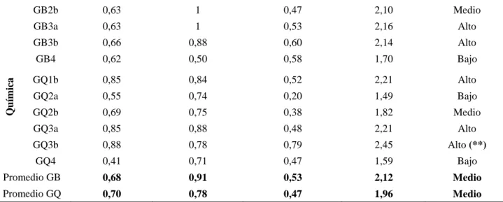 Tabla 3. Valores de la prueba de normalidad de Shapiro Wilk del puntaje de IGCIS 