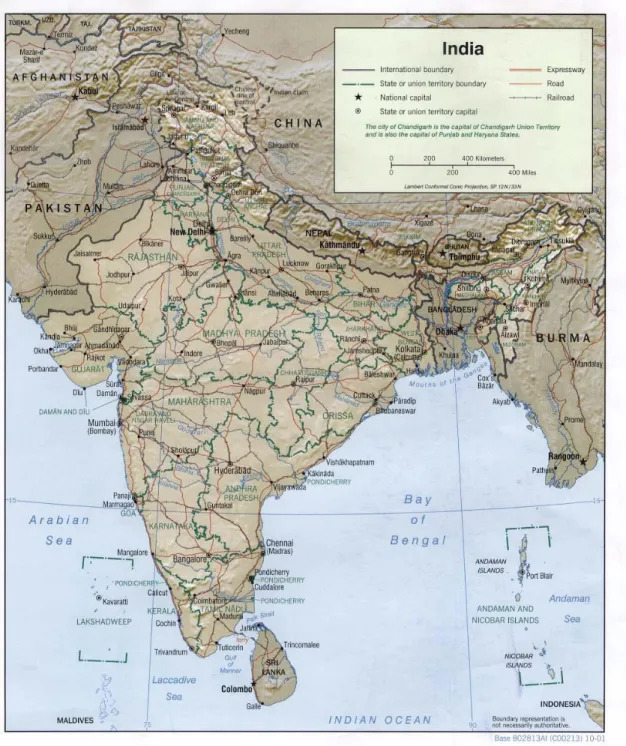 Figura 3 - Mapa da Índia 