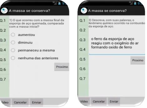 Figura 1b. Tela contendo uma  questão que exige resposta de  forma dissertativa