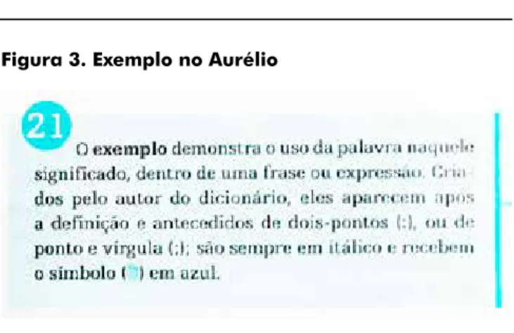Figura 3. Exemplo no Aurélio