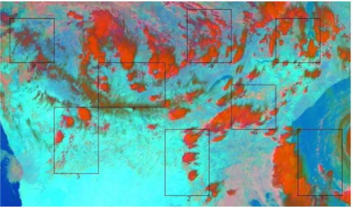 Fig. 1. Temperature dependence of the BTD between 10.8 and 12.0 µm channels thresholds for the cloud mask.