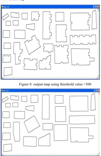 Figure 8: output map using threshold value =500 