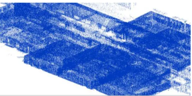 Figure 4 shows point cloud data collected by  Leica scanstation  C10. 