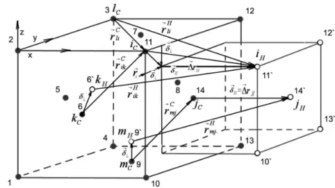 Fig. 1 – Diagram of the forces, acting in the sections of deformed cell