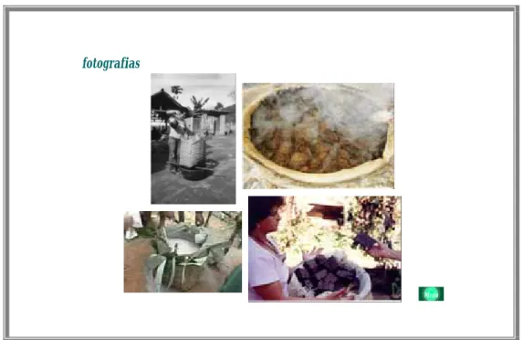 Figura 5: Quatro das onze fotografias mostradas no hipermídia etnográfico sobre o sabão de cinzas