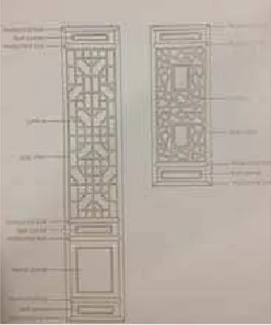 Gambar 7 Jendela Geometris Bentuk Perulangan pada Bidang Dinding  (Foto: Polni, 2012) 