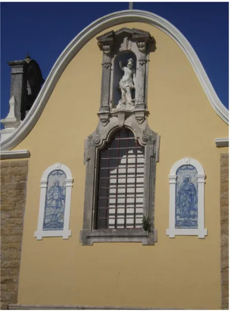 Figura 4: Pormenor da fachada do Convento de São Miguel de Gaeiras @ foto de autor 