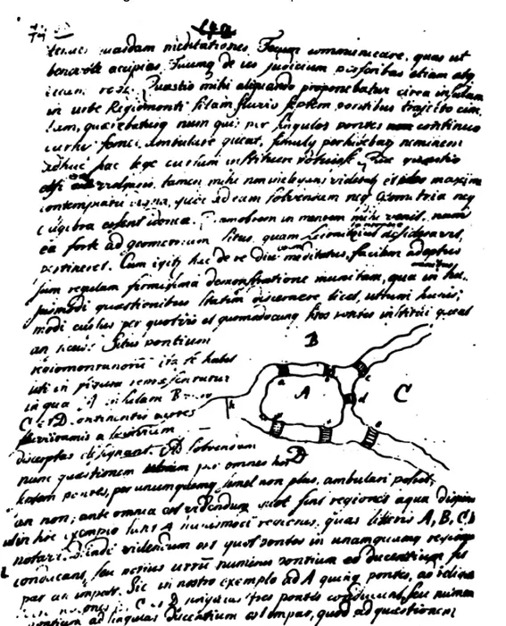 Figura 3. Parte da carta de Euler para Marinoni.