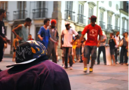 Figura  3:   Encontro   de   break   dance   no   centro   do   Rio   de   Janeiro  (Session XV)