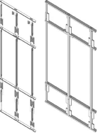 Figure 4:  Structure parts  and assembly sequence