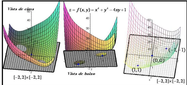 Figura 9. Visualização possibilitada pelo CAS Maple na identificação de extremantes 