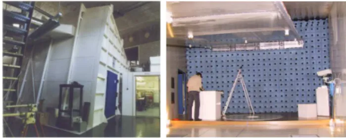 Fig. 1. Outer view and inner view of the GTEM 3750.