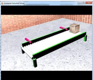 FIGURA 1.    Ambiente Industrial Virtual executando em uma janela. 