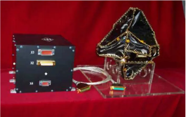 Fig. 1. The picture of the search coil and the electronic box of LFEW/TC-2.