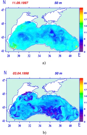 Fig. 3. Surface circulation in spring season simulated by the model.
