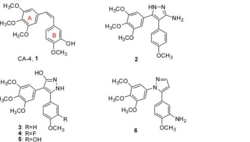 Fig 2. Structures of the synthesized pyrazole derivatives.