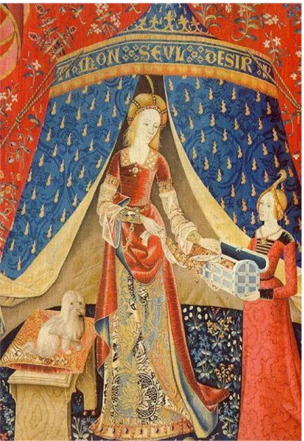 Figure 2. Dame à la licorne tapestry (Musée de Cluny, Paris) 