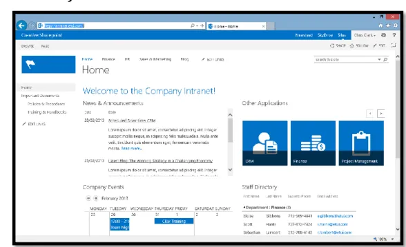 Figura 7 - Plataforma Microsoft SharePoint 