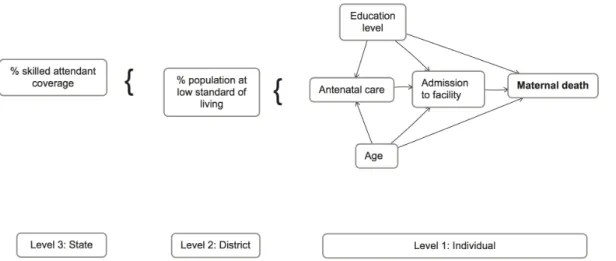 Figure 2. Conceptual framework of factors associated with maternal survival.
