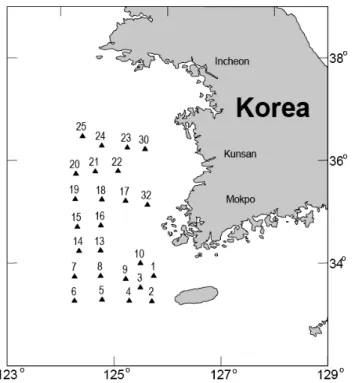 Figure 1. Map showing the sampling sites