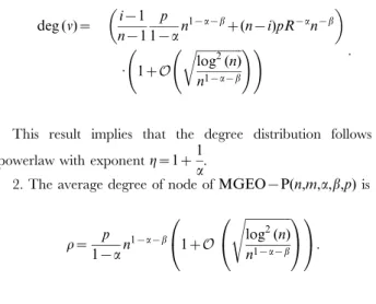 Figure 1 illustrates two features of the model. First, after a few steps, only a few nodes exist and even a large influence region will only produce a few links