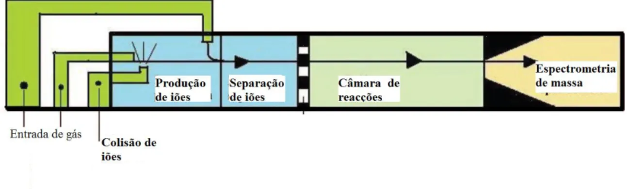 Figura 7: Espectrometria de massa associada a reacção de transferência de protões (adaptado de Hibbard e  Killard, 2011)