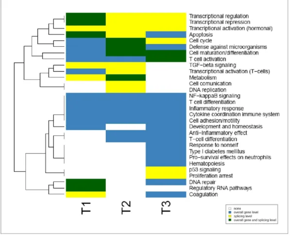 Figure 6. Functional Analysis of differentially expressed and alternatively spliced genes