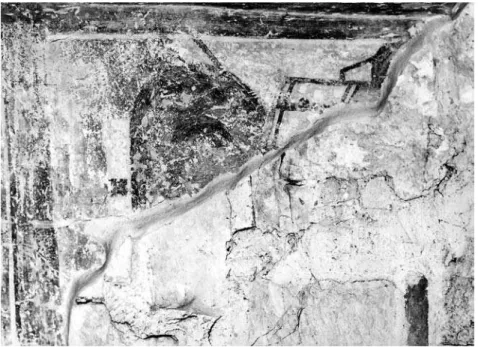 Fig. 1. Fragment of a royal ﬁ gure on the eastern wall of the narthex
