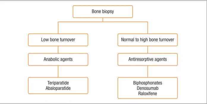 fIgure 5. A conceptual model for selection of anti-fracture treatment based on bone biopsy histomorphometry