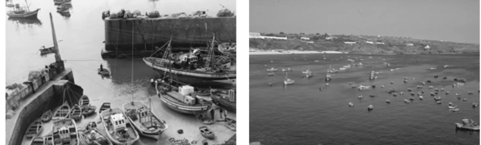 Fig. 09 _ Sines - Antiga Calheta -Anos 60 Fig. 10 _ Embarcações protegidas do mal tempo, 1960 Fig