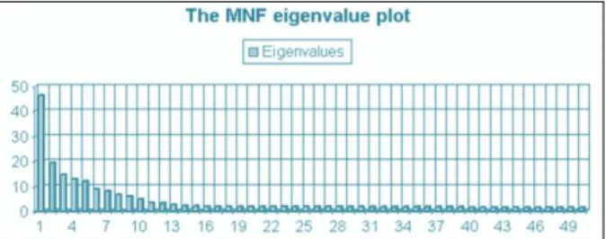 Figure 1. The MNF eigenvalue plot. 
