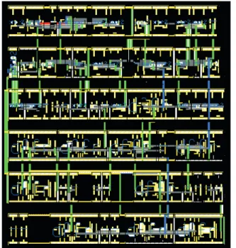 Fig. 8. Layout Diagram of lattice WDF implemented with three port adaptor allpass structure.