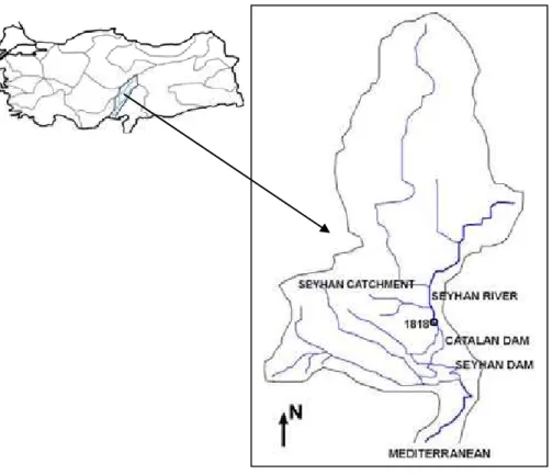 Fig. 5. The Seyhan River and its drainage area.