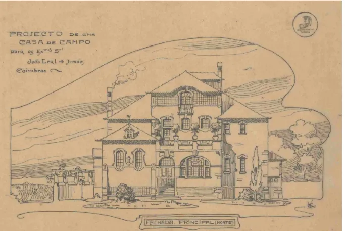 Fig. 20 – Fachada da casa de campo de João Leal &amp; Irmãos (1906)