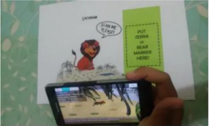 Figure 9 - An Augmented Reality Application for Studying the Lives of Animals 