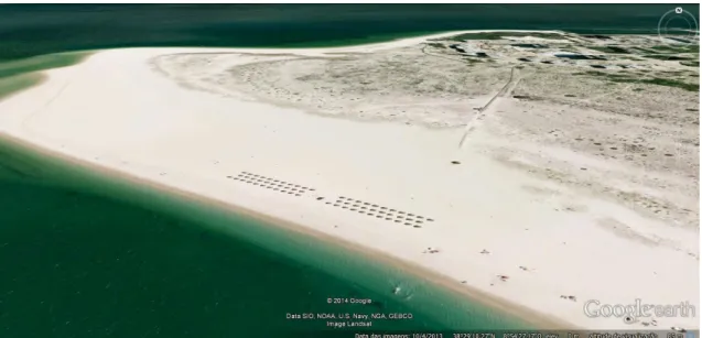 Figura 3.4. Imagem aérea da Praia do Bico das Lulas (Troia) 