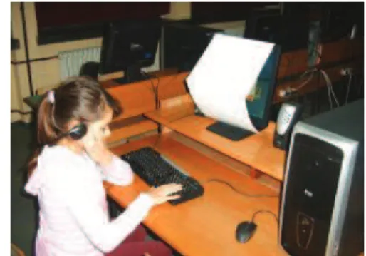 Fig. 8. Software-auditory model and embossed   cardboard tactile model of a task. 