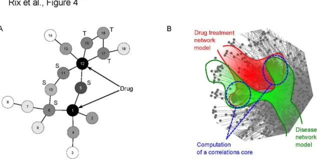 Figure 4.  Diffusion and scoring methods.  A. Schematic representation of a diffusion process in a “toy” network
