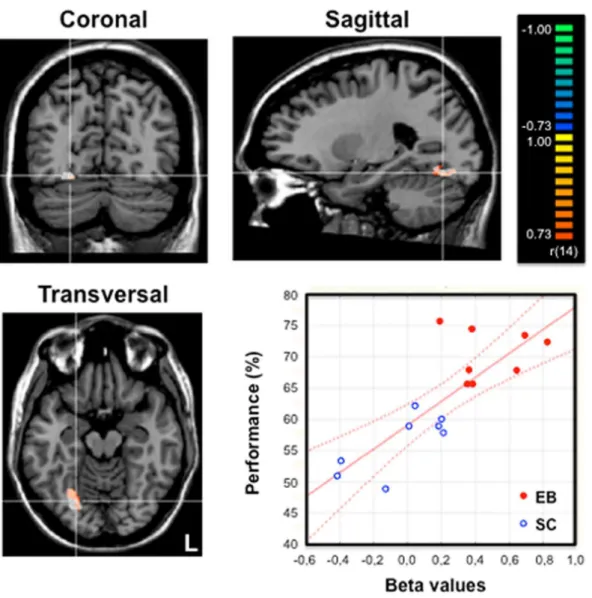 Figure 4. Relationship between olfactory performance and brain activity during odor processing