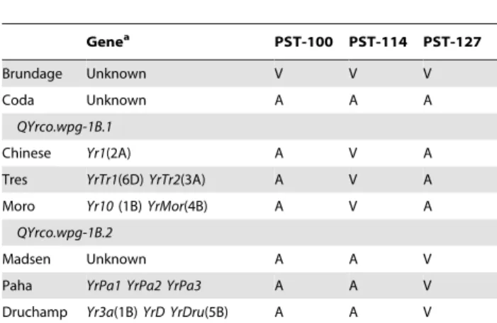 Figure S1 RIL disease observations. Mean values for: (a) stripe rust infection type (IT) and (b) disease severity (DS) relative area under the disease progress curve (rAUDPC) values for the resistant parent Coda, susceptible parent Brundage and the entire 